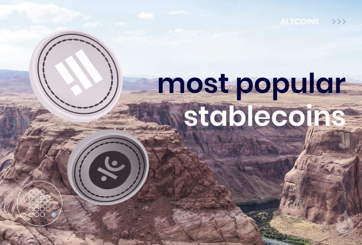 Most popular stablecoins