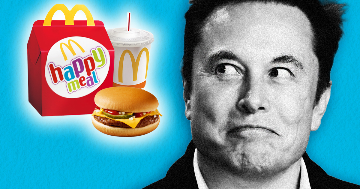 Elon Musk Will Eat a Happy Meal on TV if McDonald's Accepts DOGE