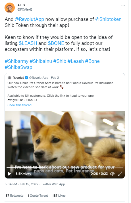 Media Outlets & Twitter Claim 18 Million Revolut Users Can Trade Shiba ...