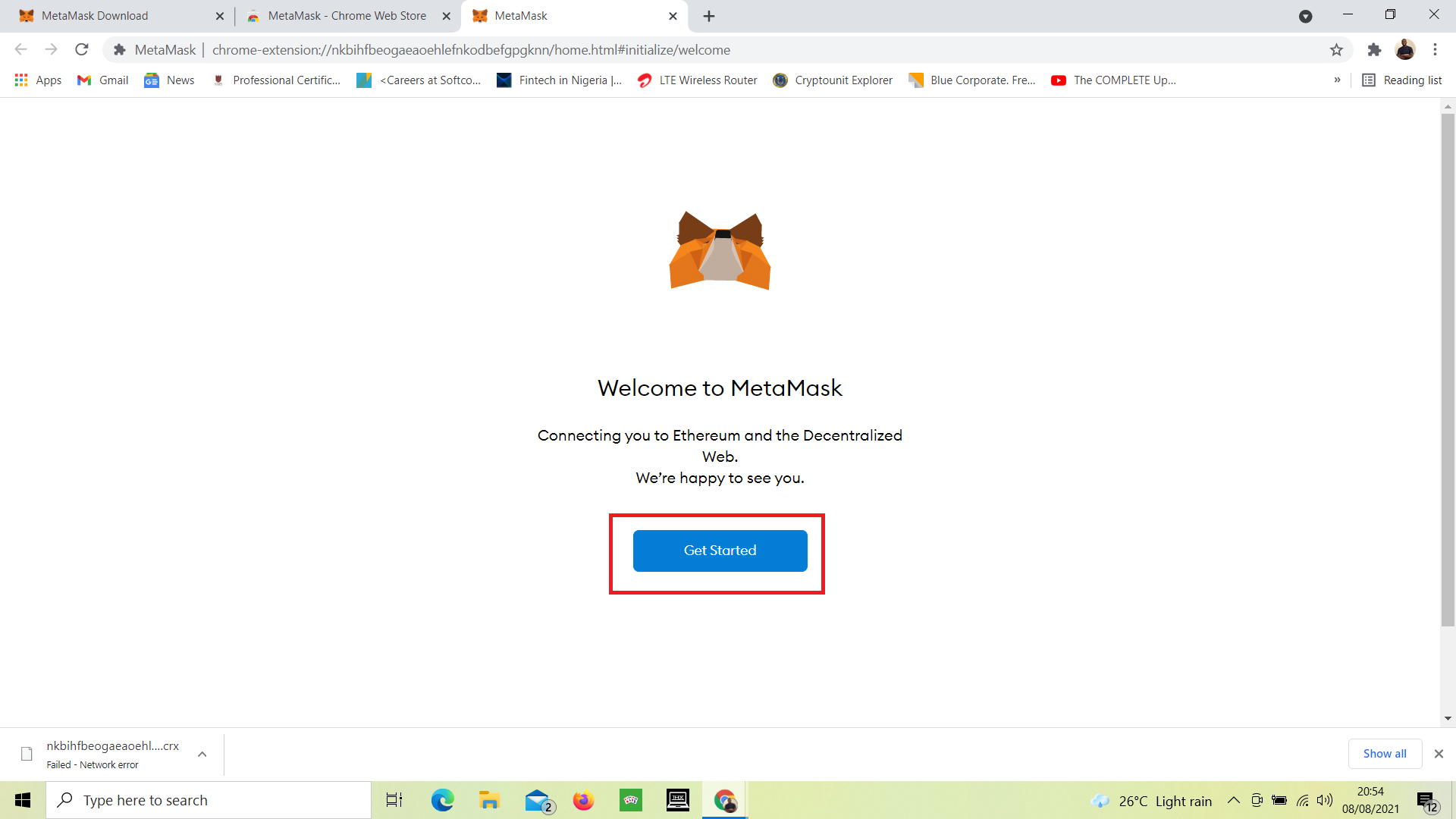 does metamask work with coinfalcon