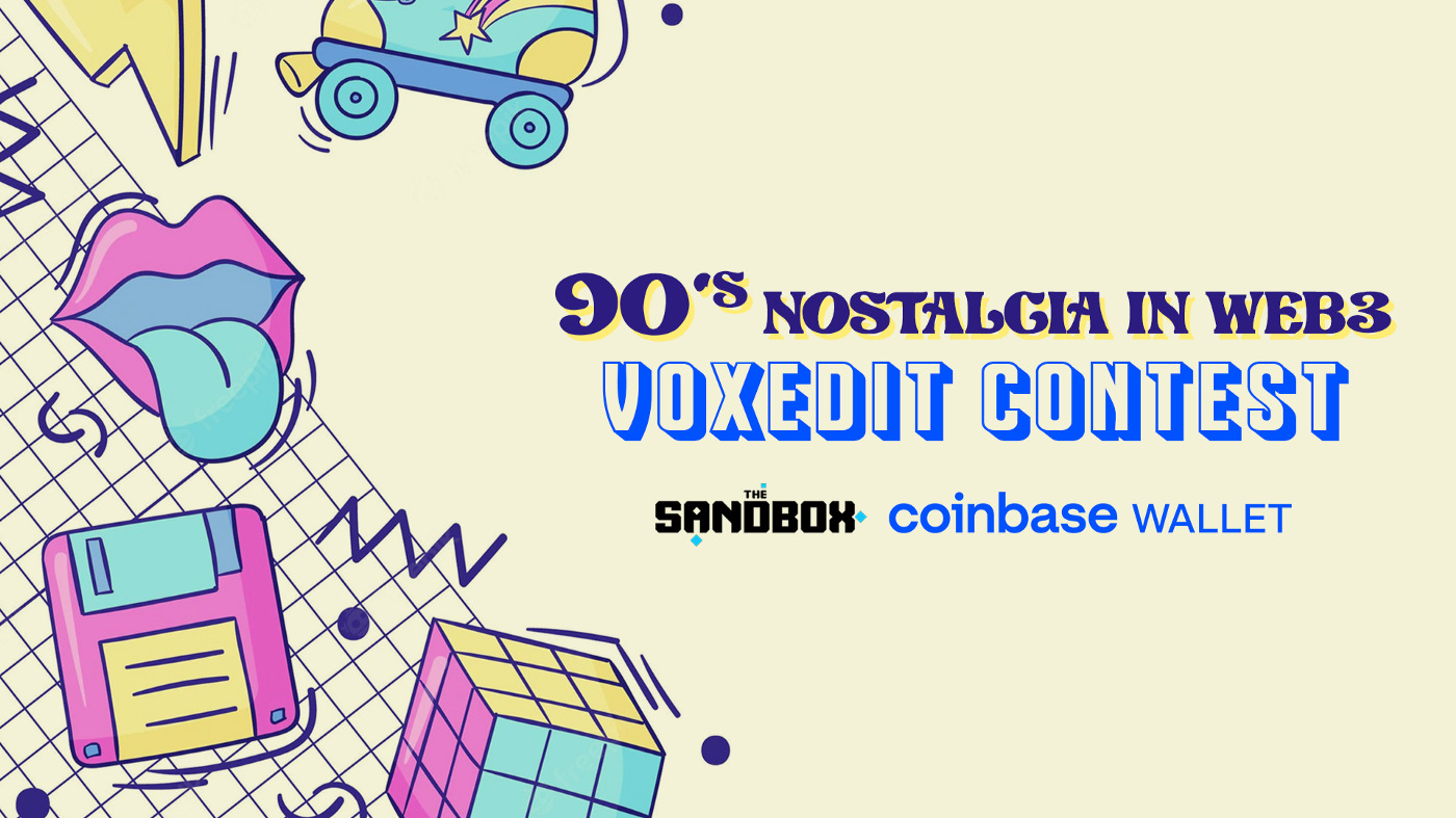 The Sandbox x Coinbase Wallet Are Hosting 90’s-Themed VoxEdit Contest