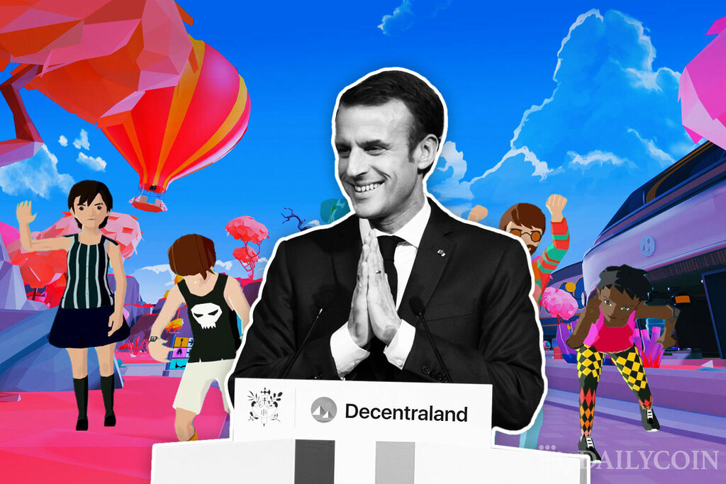 Emmanuel Macron Decentraland