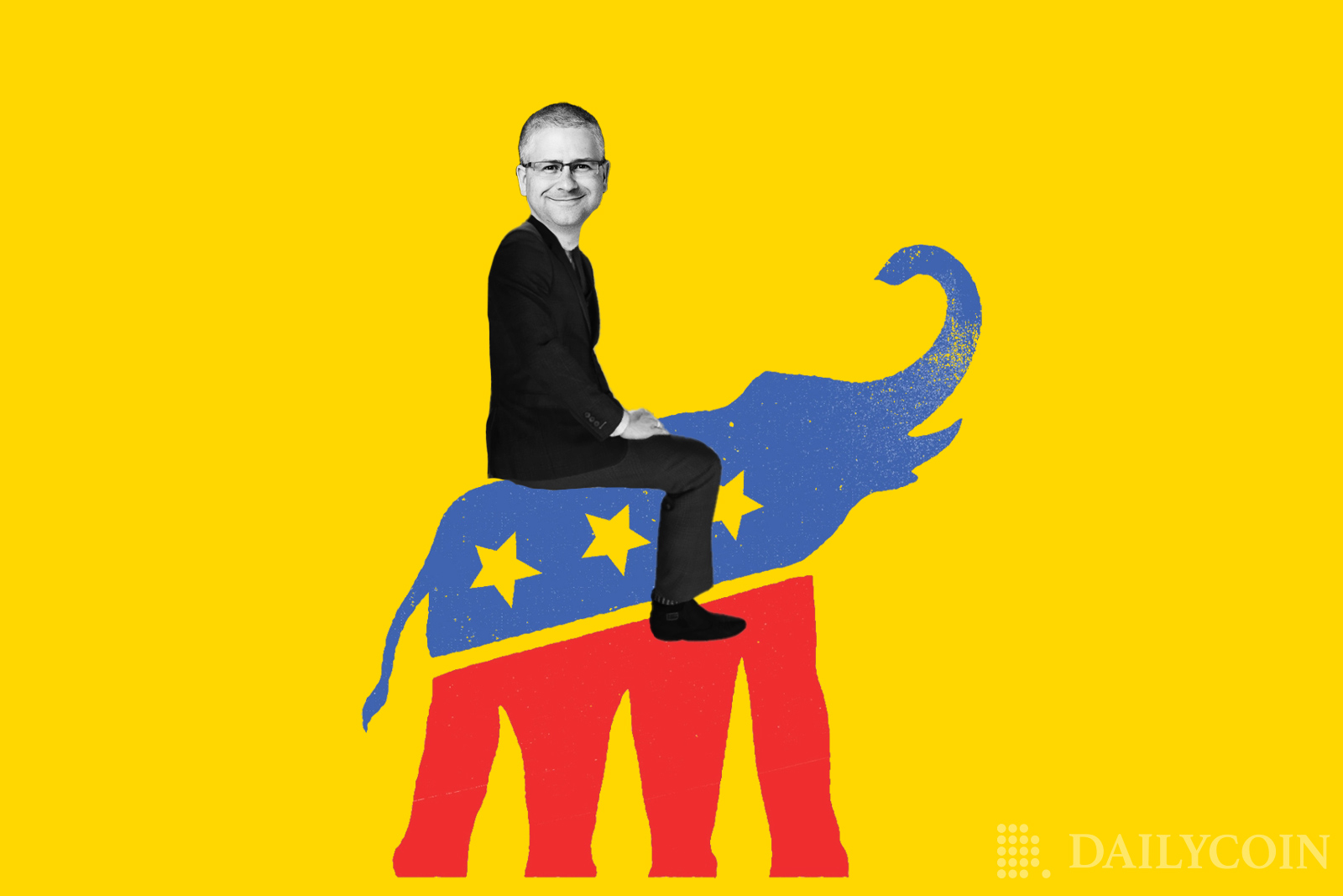 GOP america USA republican riding elephant usa flag Patrick McHenry
