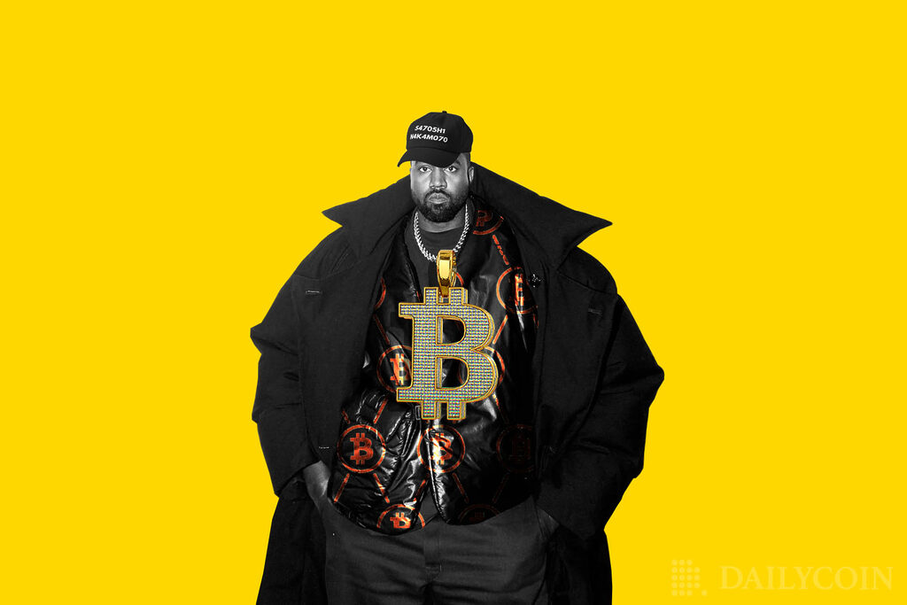 Kanye West Rocks Bitcoin (BTC) مؤسس Satoshi Hat ، لكن تم طرده بواسطة JP Morgan