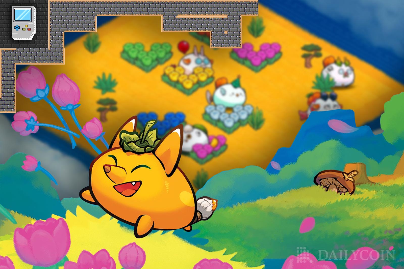 cryptogaming axie raylight releases landgame creature persimmon happy