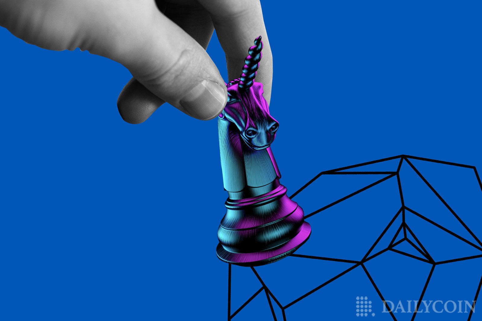 uniswap deploys unicorn chess hand defi wireframe