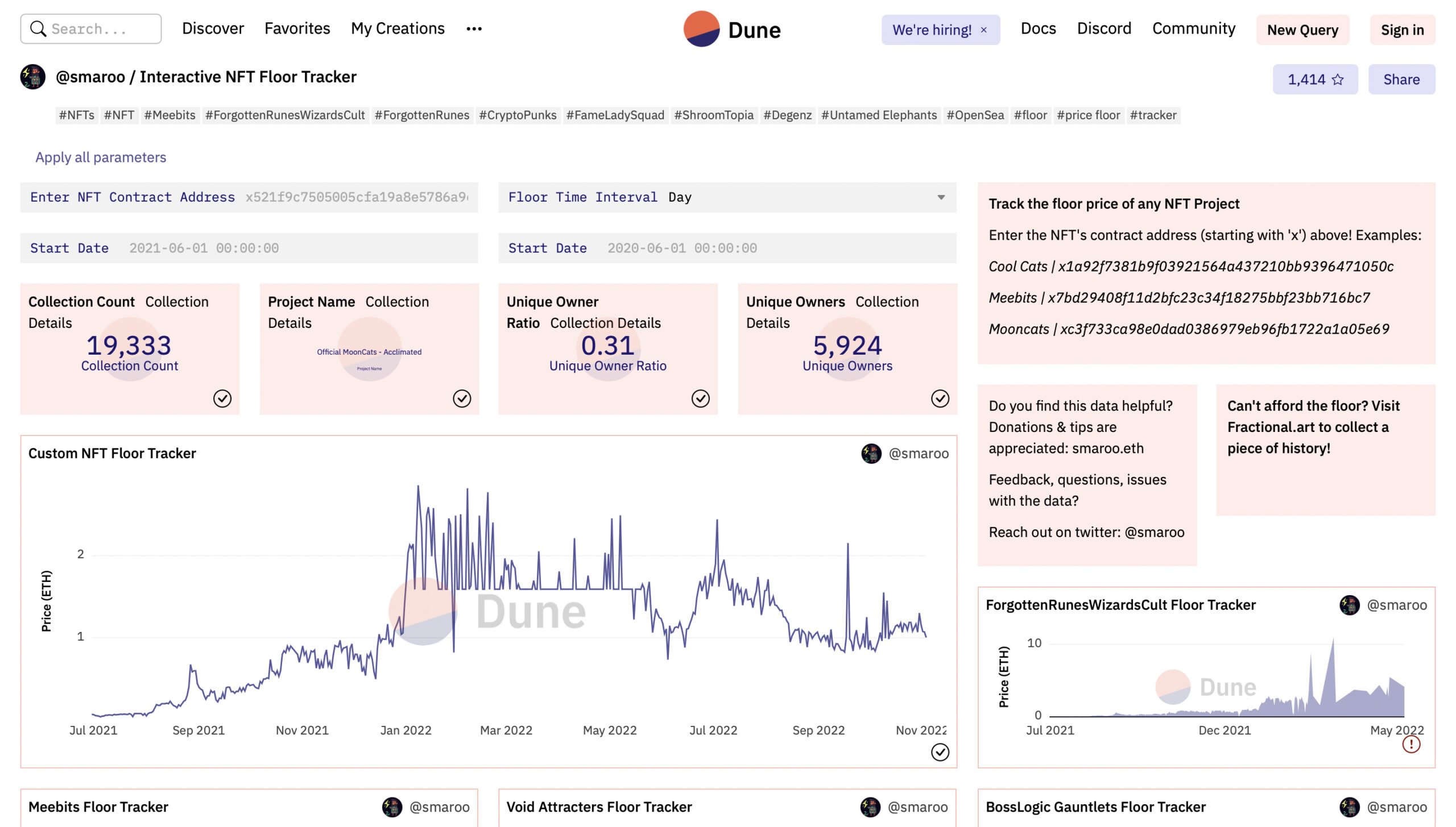 Dune Analytic Homepage | Dailycoin.com