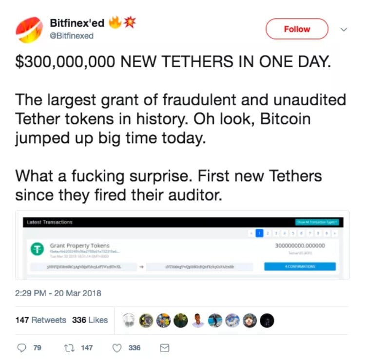 tether usdt 300 million