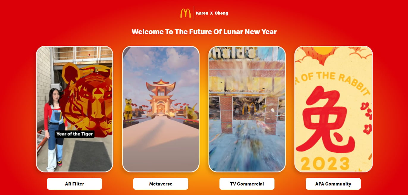 Welcome to the future of lunar new year McDonalds ad.
