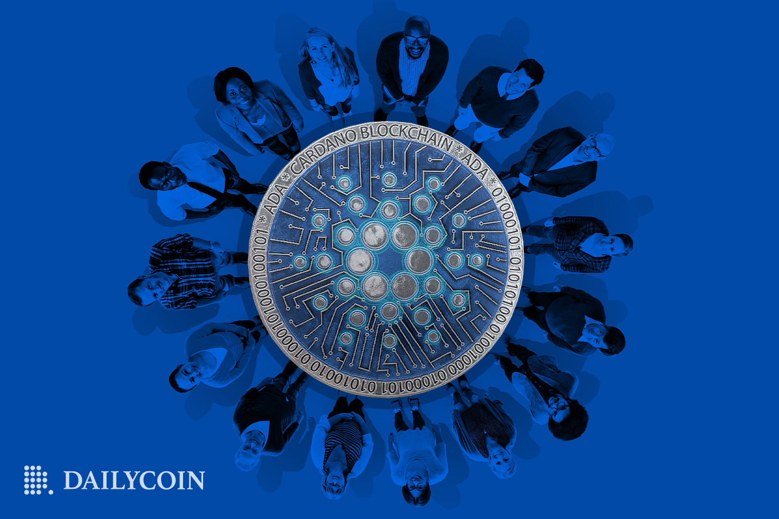 Cardano Community Group of People in a Circle
