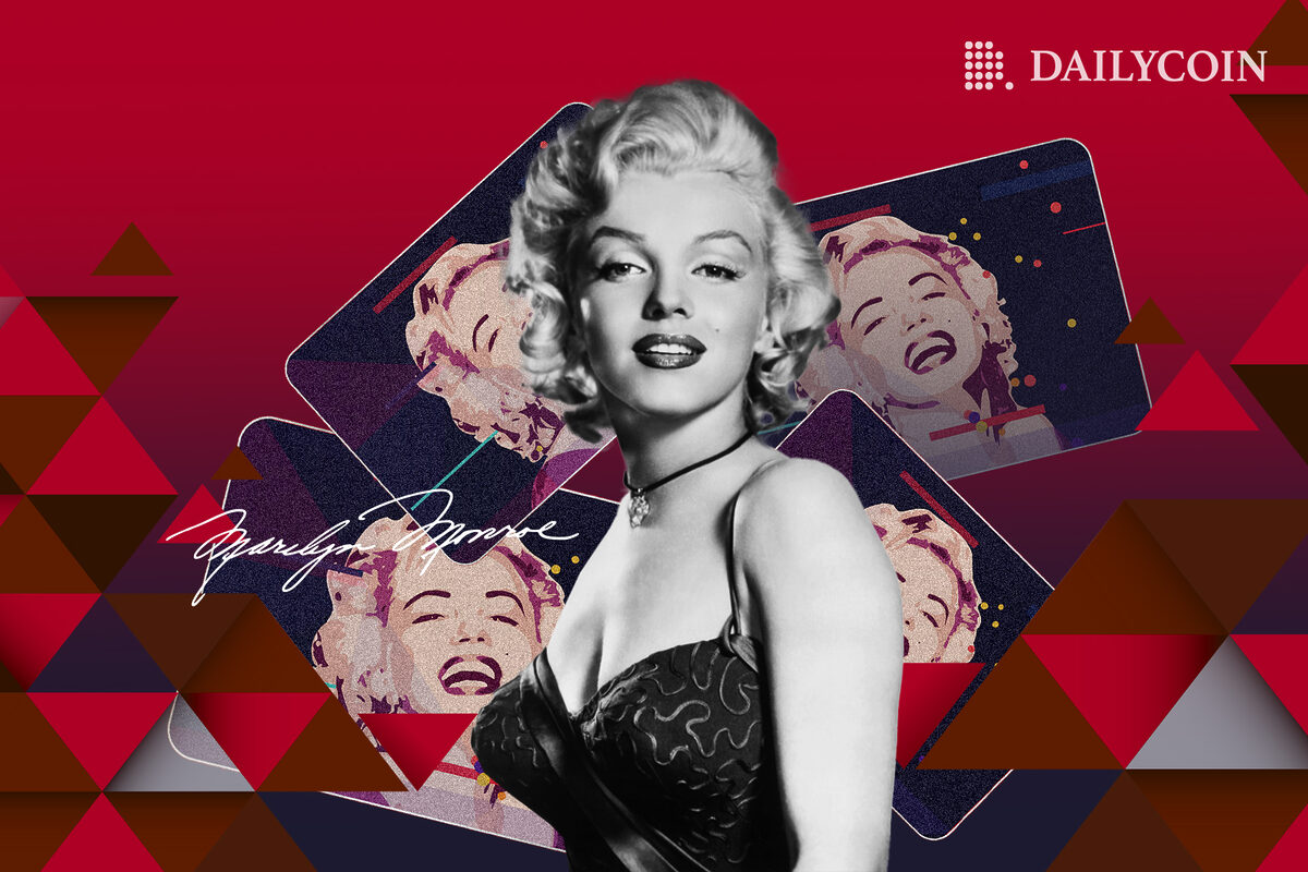 Iconic actress Marilyn Monroe smiling on-chain as the Modern Muse NFT collection eyes initial drop.