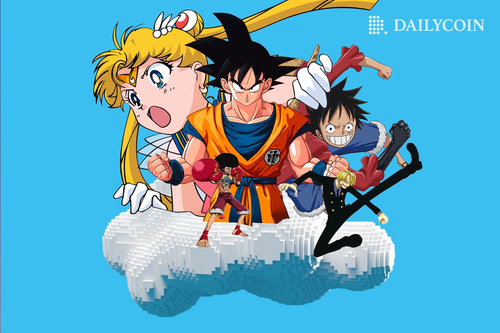 Goku, Luffy, and Sailor Moon in the Sandbox Metaverse