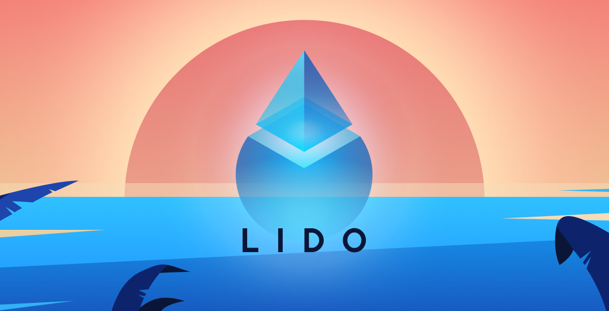ETH liquid staking protocol Lido logo. 
