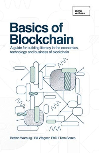 Cover of "Basics of Blockchain" book. 