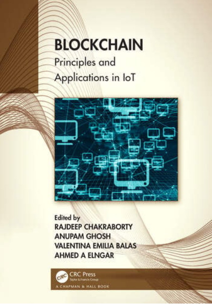Cover of "Blockchain Principles and Applications in IoT" book. 