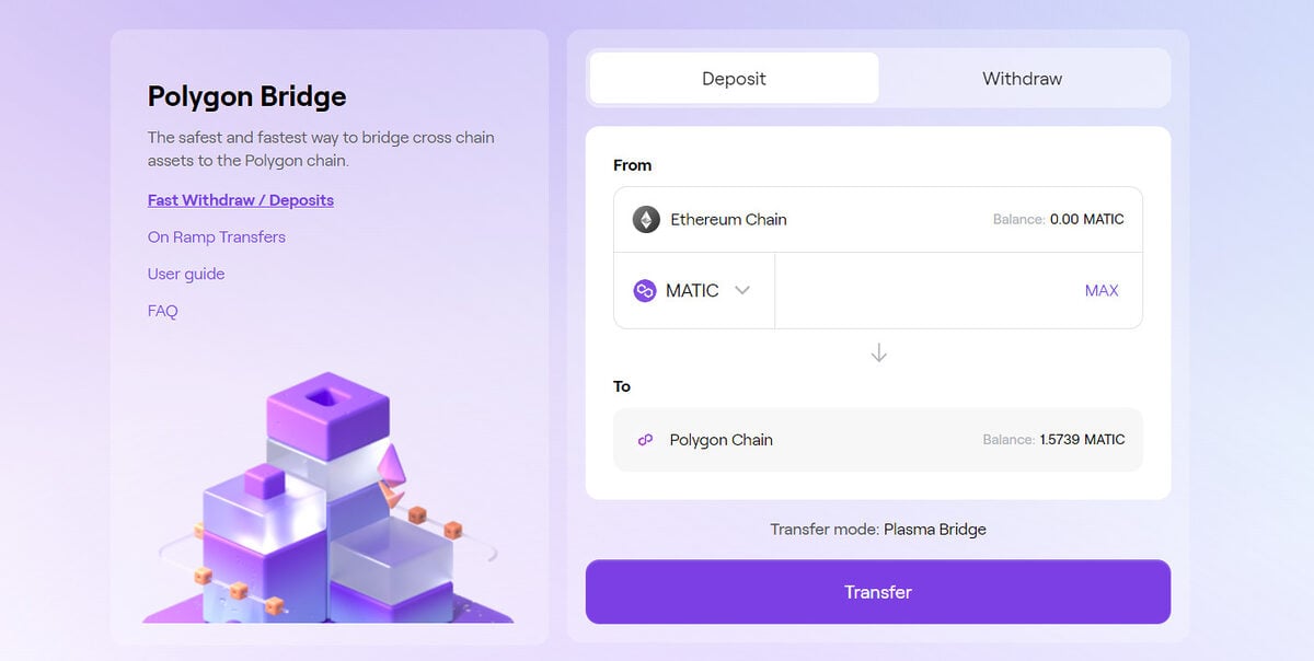 Polygon cross chain bridge.