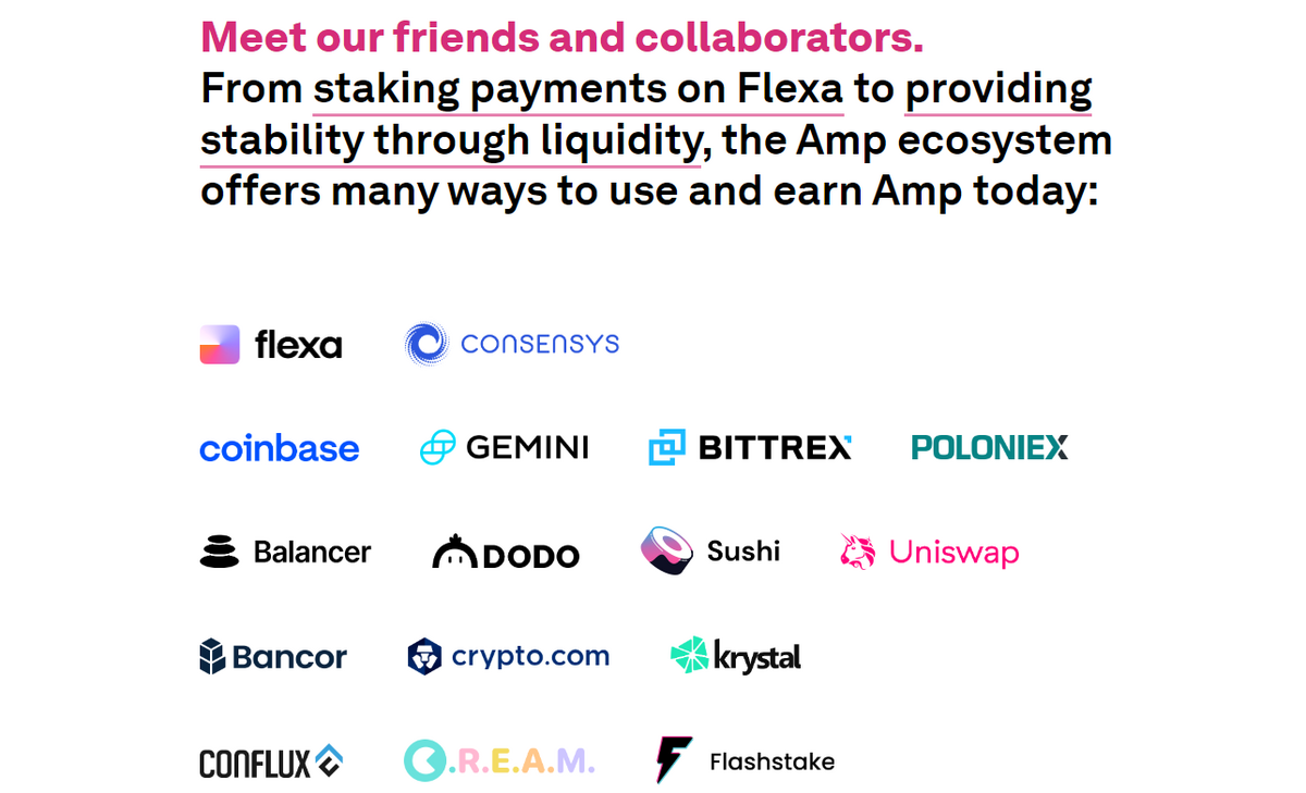 AMP partnerships.