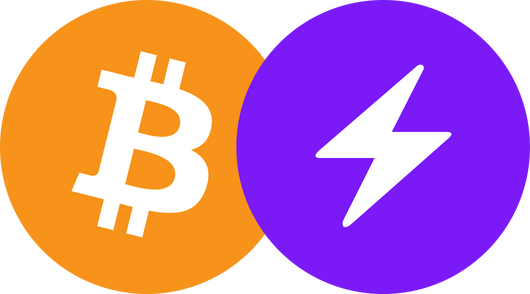 Bitcoin Lightning Logo.
