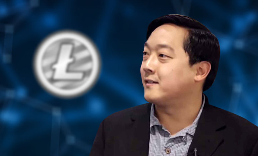 Charlie Lee profile infront of Litecoin logo.