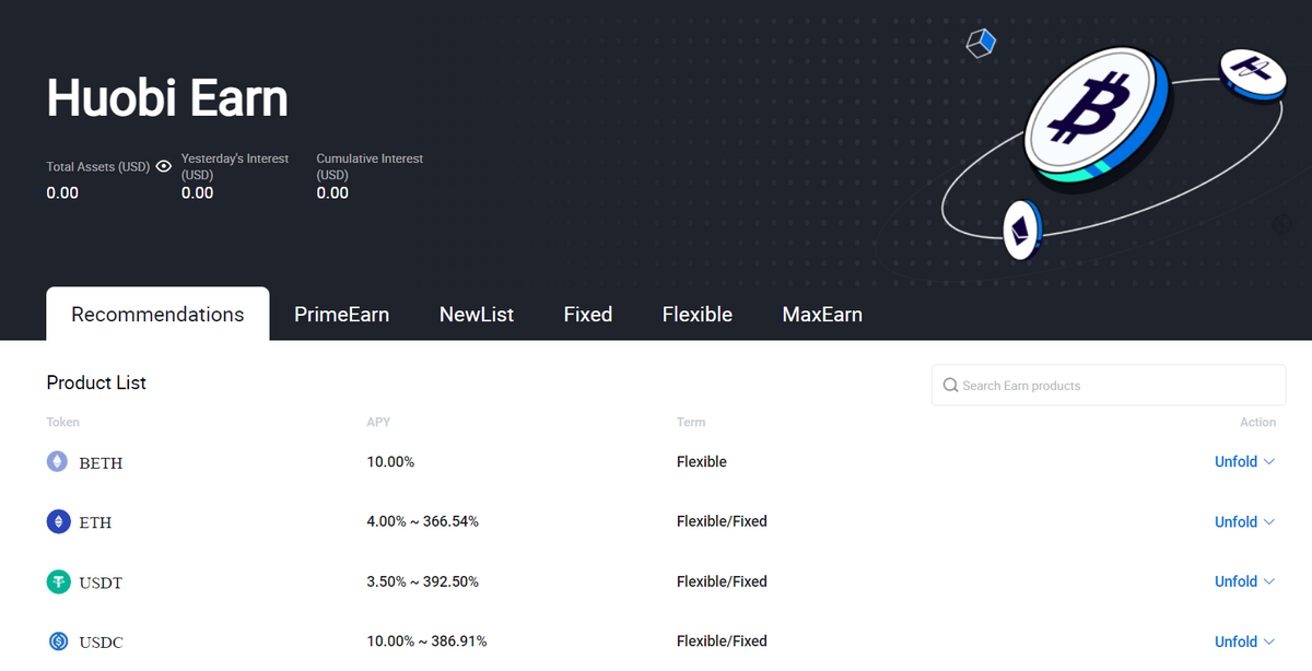 Huobi Earn Review.