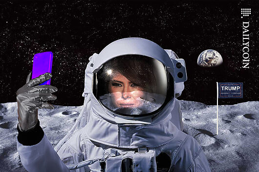 Melania Trump Breaks NASA Rules with Man on the Moon NFT