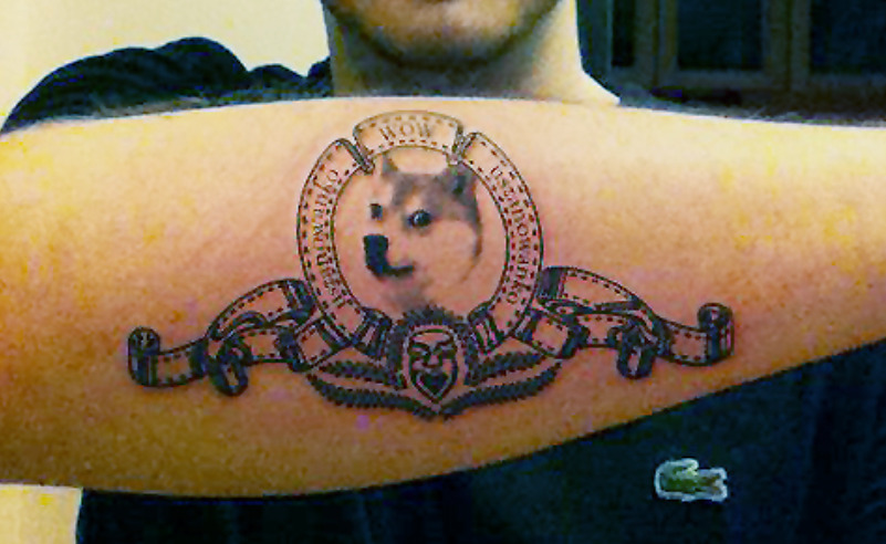 Doge tattoo.