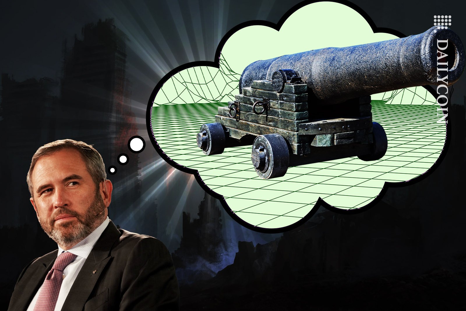 Bred Garlinghouse thinking about a huge cannon.