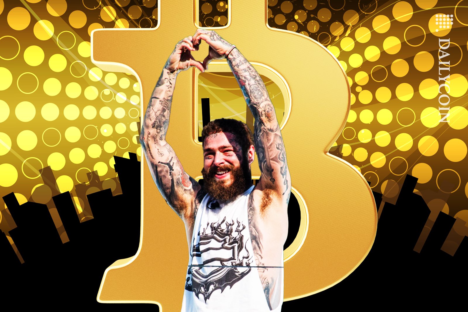 Post Malone loving Bitcoin.