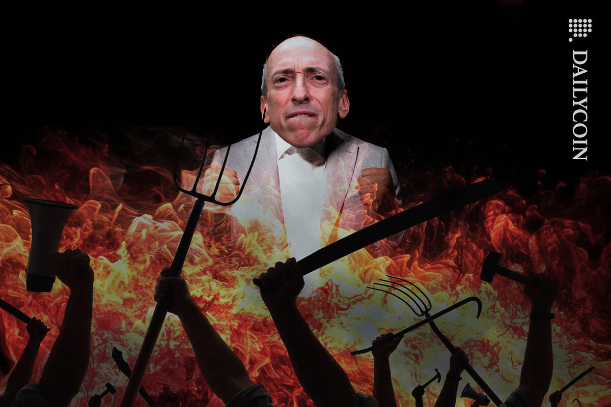 Gary Gensler angry that people are angry at him.