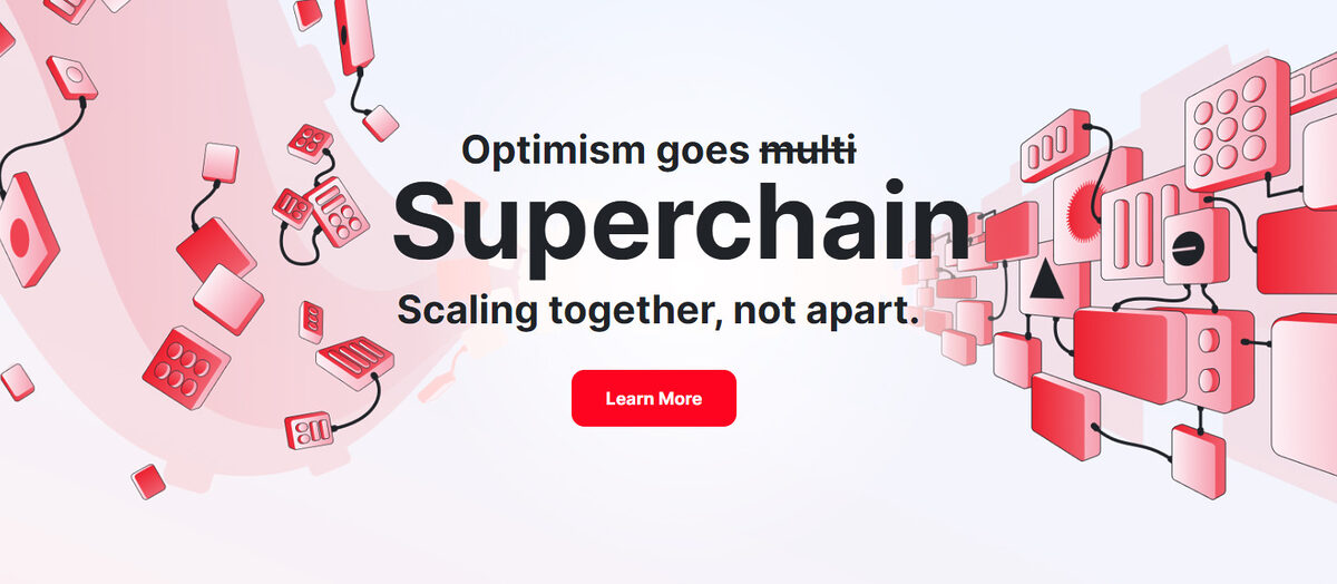 Optimism Superchain graphic. 