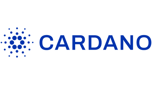 Cardano coin logo.