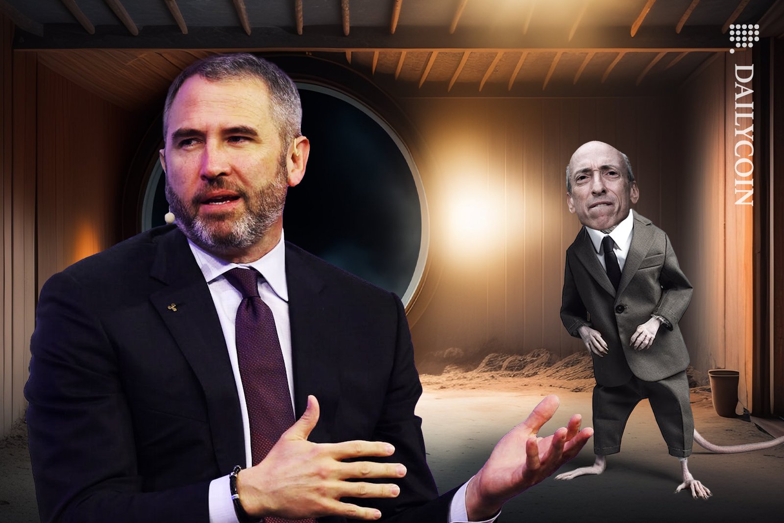 Brad Garlinghouse is saying to everyone that Gary Gensler is an evil rat in a suit.