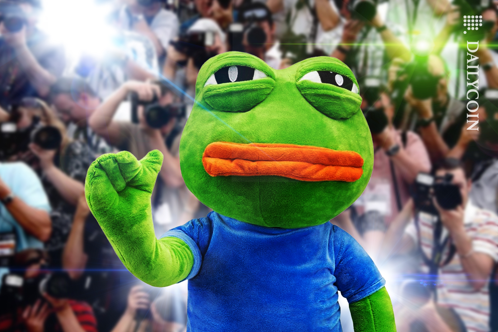 Hundreds of paparazzi taking pictures of PEPE