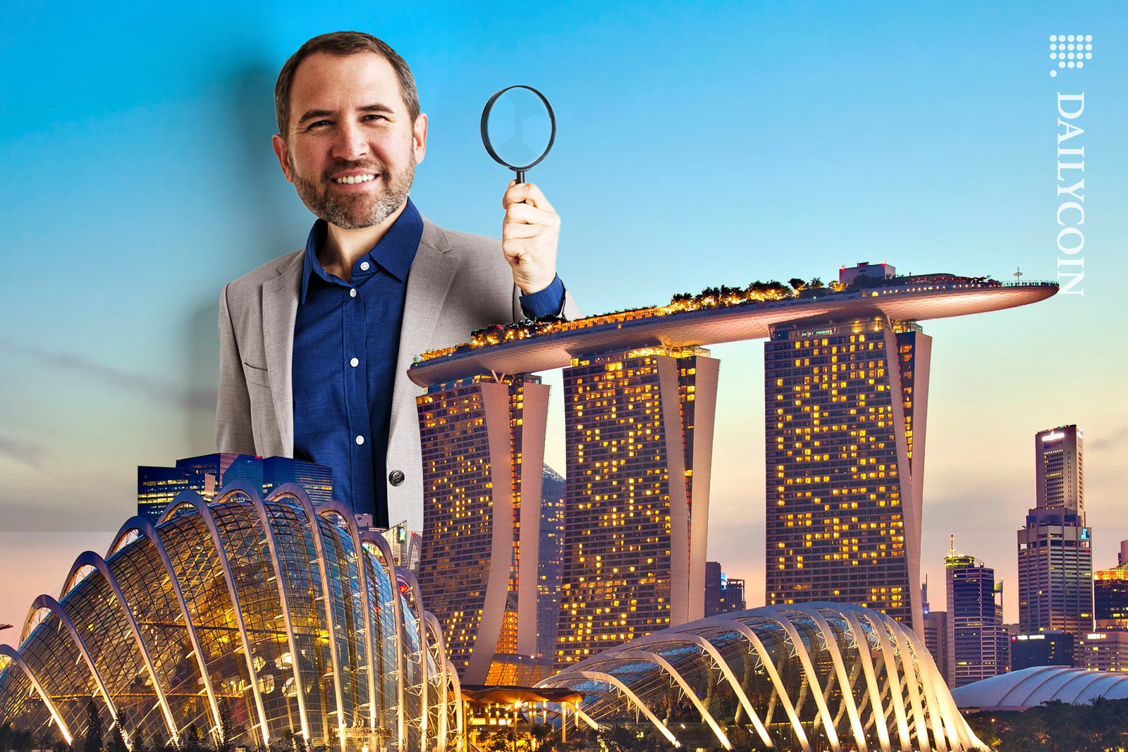 Brad Garlinghouse in Singapore looking for something.