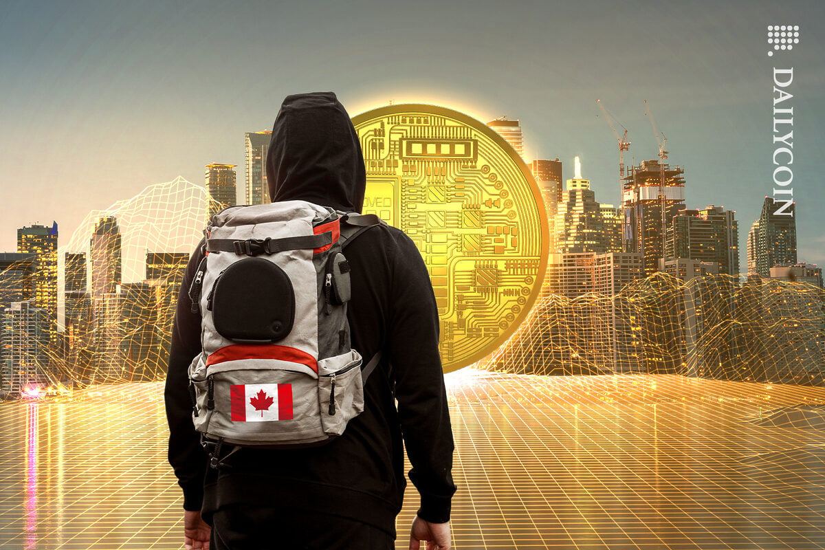 Guy arrives in Canada sees the road to Crypto.