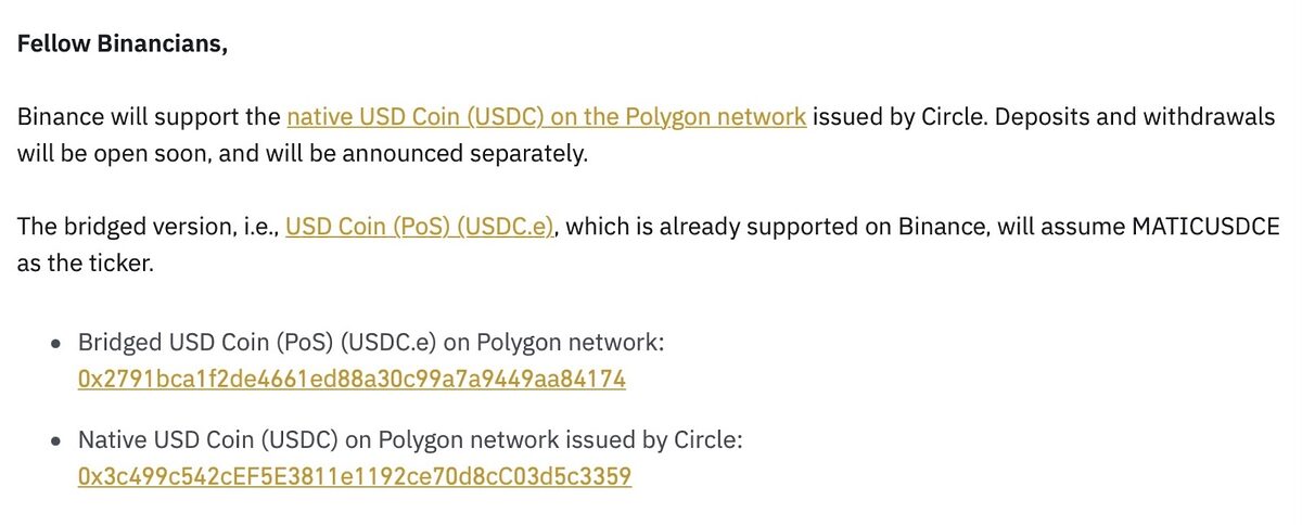 Extract from Binance's official report.