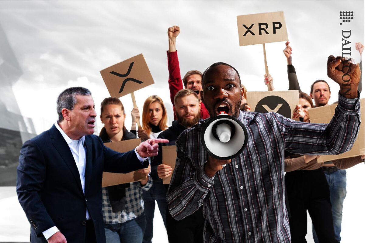 People Protesting on XRP and Charlie Gasparino is angry at them.