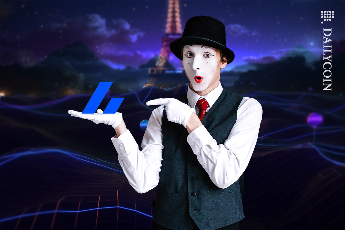 French mime artist showing Bitvavo now is in France.