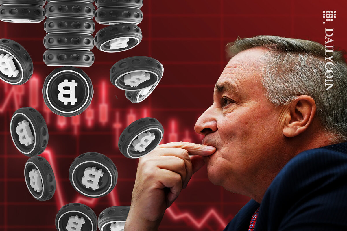 FTX Ceo watches his Grayscale Bitcoin shares go down.