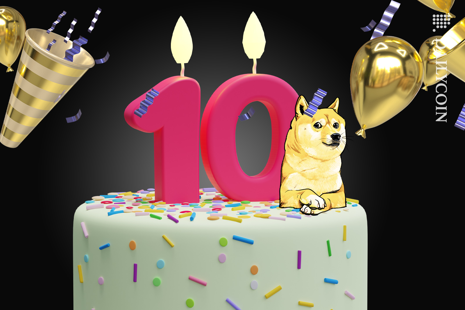 DOGE celebrating his 10th anniversary.