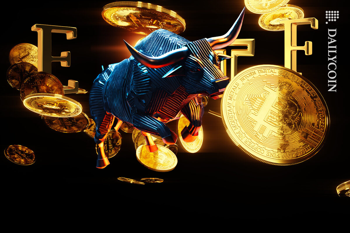 A bull spotting BTC ETF running for them.