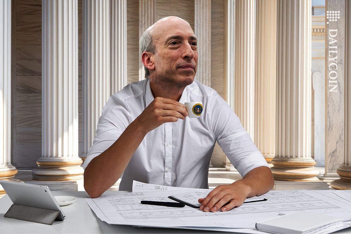 Gary Gensler has some plans and documents to go over for court.