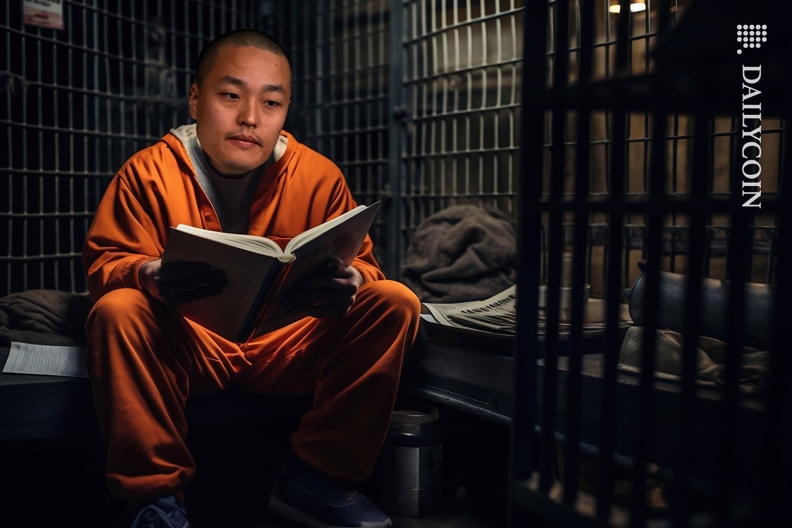 Do Kwon in prison reading and contemplating.
