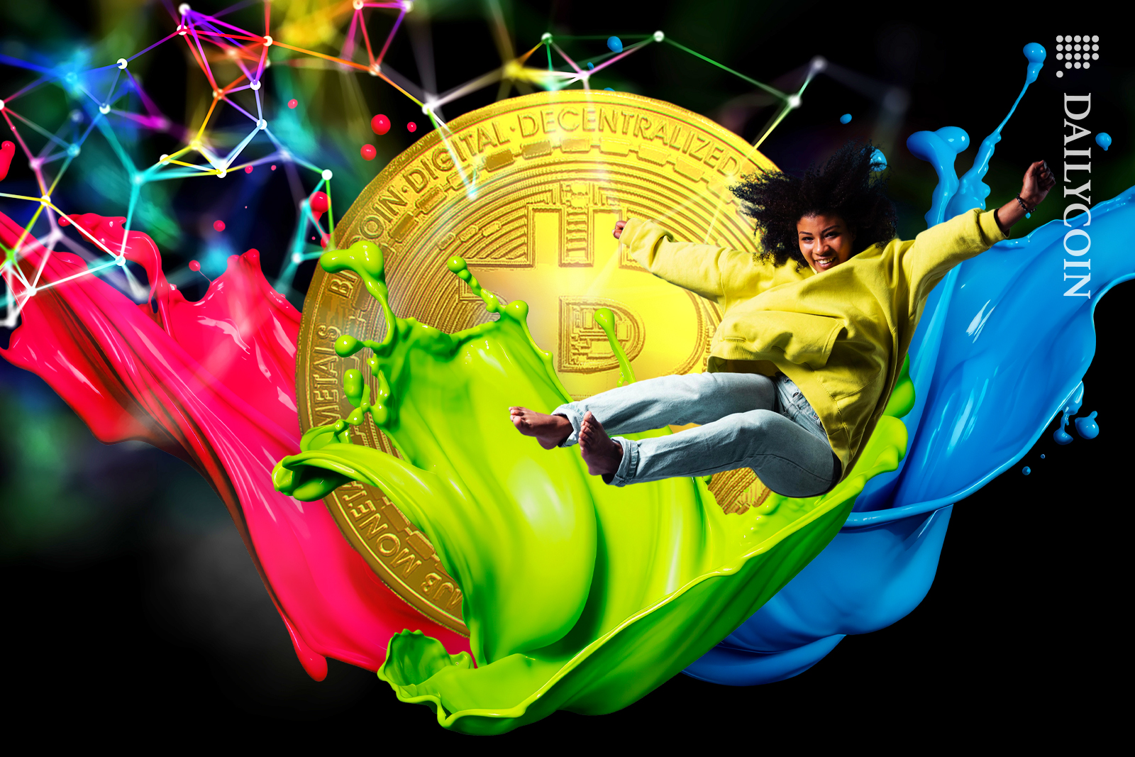 Bitcoin making a colourful splash with Defi.