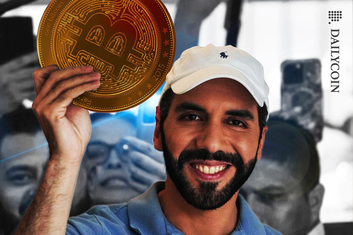 Nayib Bukele luring fans with a Bitcoin.