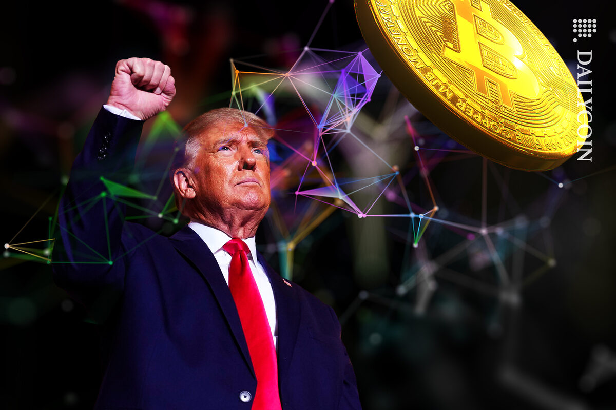 Donald Trumps gives the power to the Bitcoin.