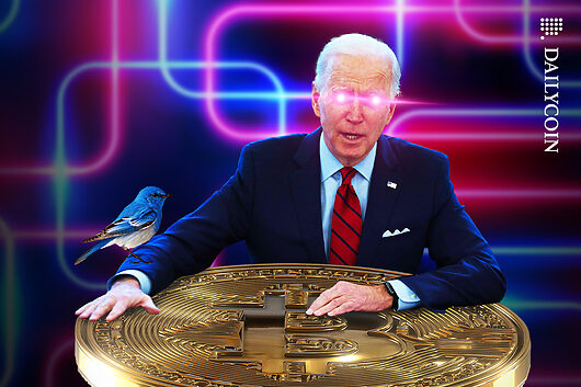 Is Joe Biden’s Laser Eye Tweet a Sign of Bitcoin Support?