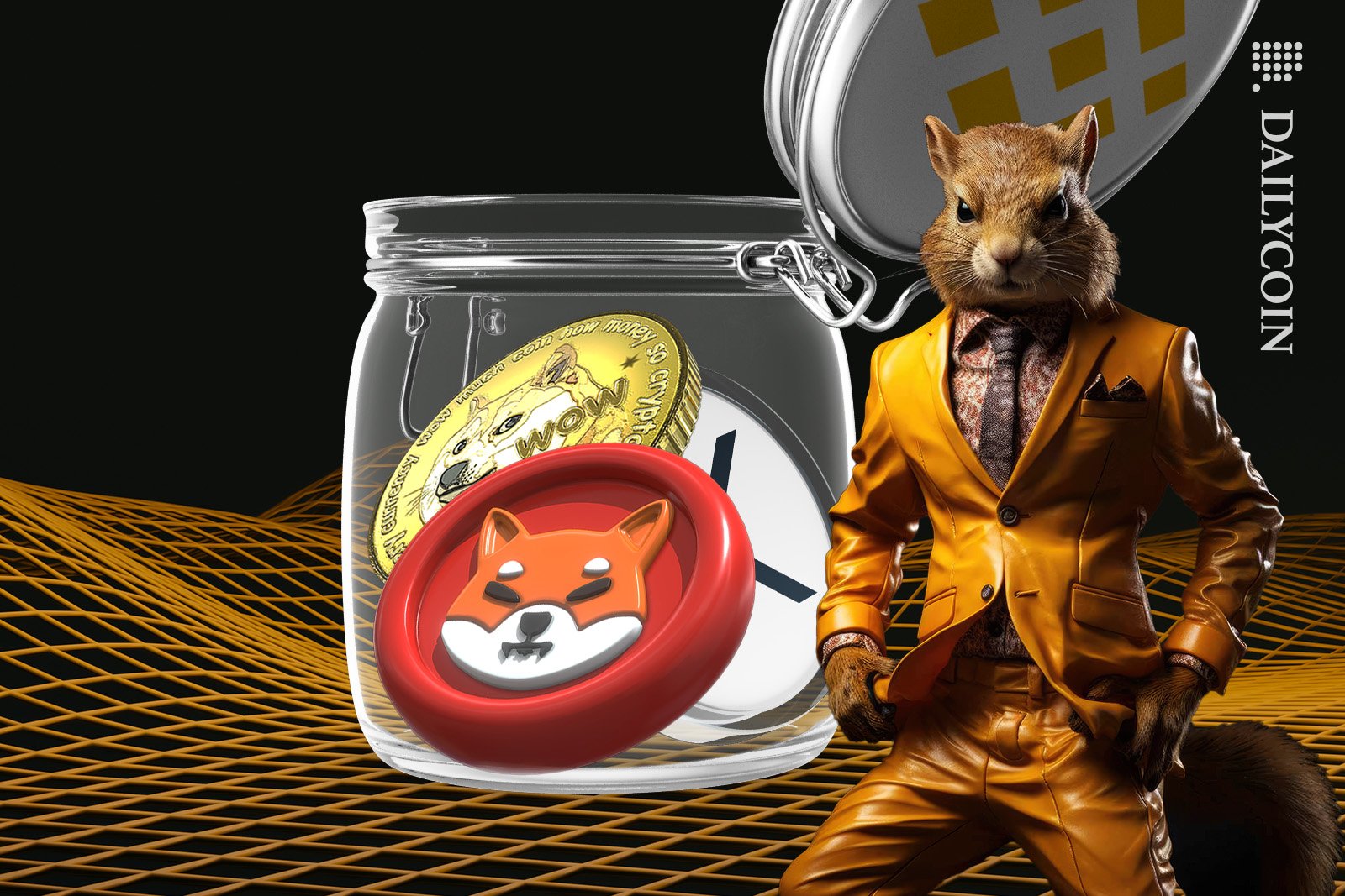 Squirrel working for binance is topping up reserves with Shib token, Doge and XRP.