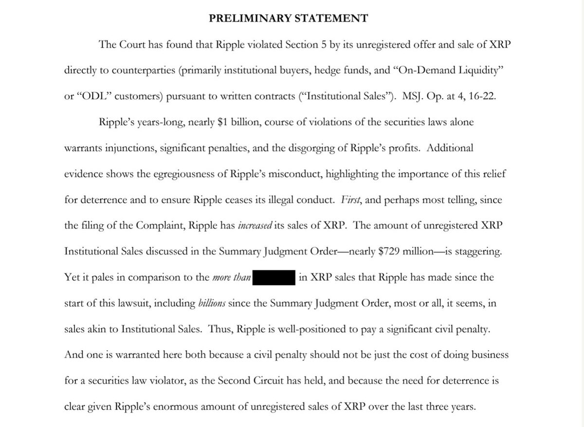 An extract of the SEC's brief, filed in federal court in Manhattan.