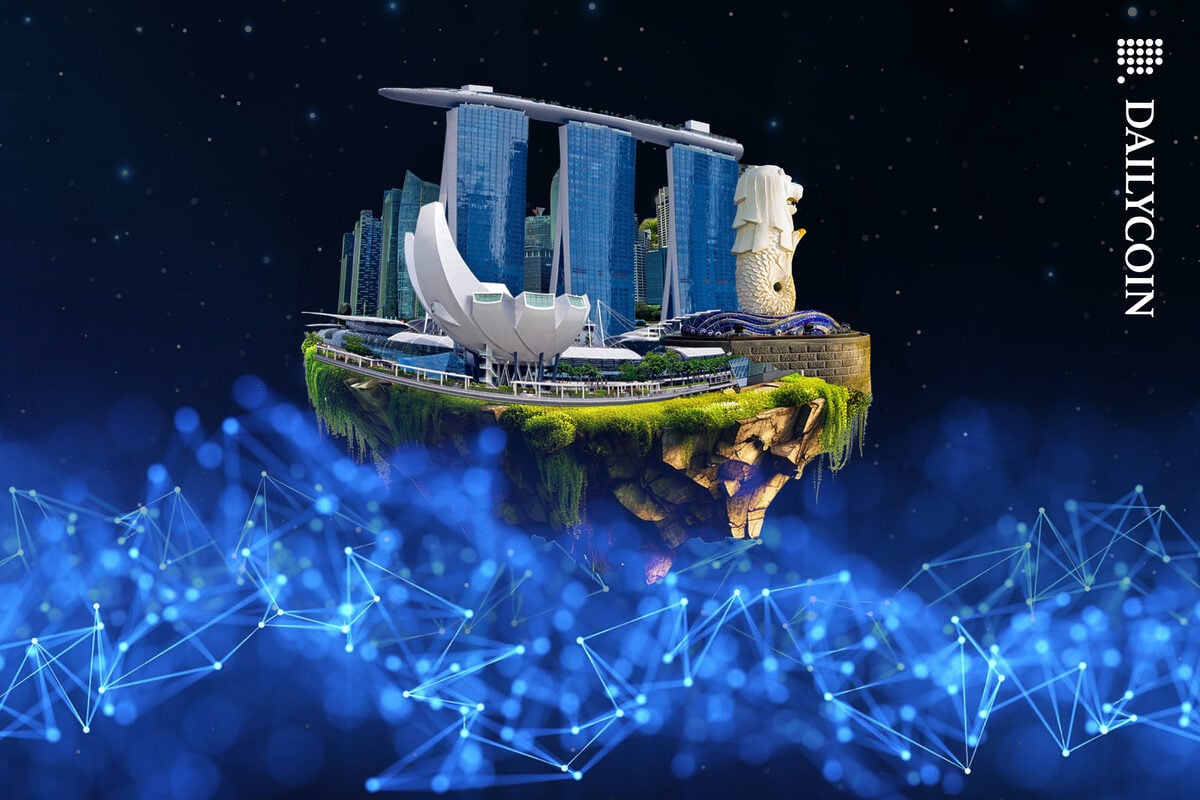 A floating Singapore island on blockchain.